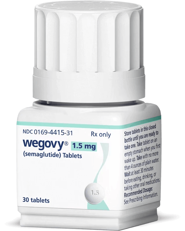 Wegovy Tablets Bottle